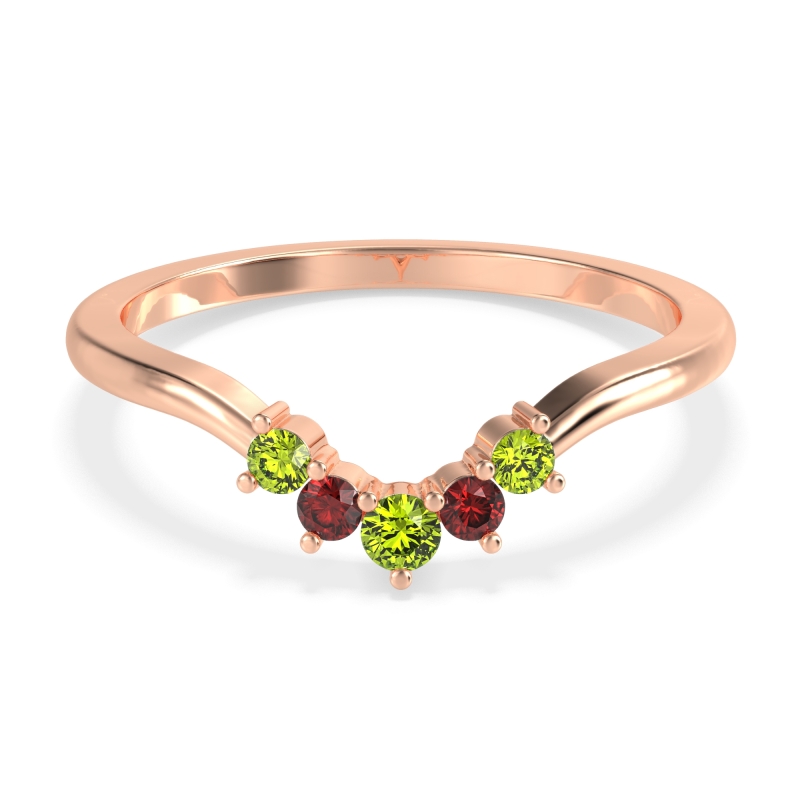 Curved Minimalist Wedding Pala Band