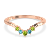 Curved Minimalist Wedding Pala Band