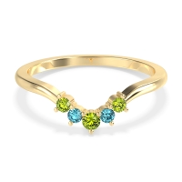 Curved Minimalist Wedding Pala Band