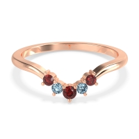 Curved Minimalist Wedding Pala Band