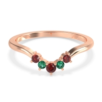 Curved Minimalist Wedding Pala Band