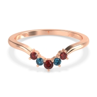Curved Minimalist Wedding Pala Band