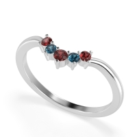 Curved Minimalist Wedding Pala Band