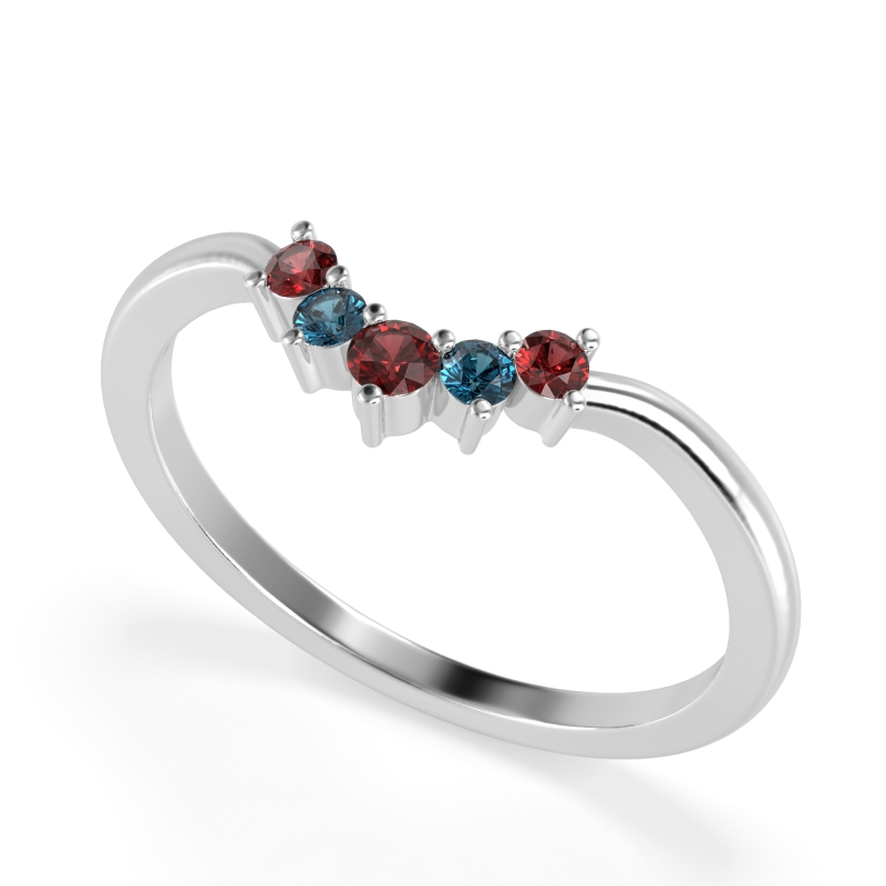 Curved Minimalist Wedding Pala Band