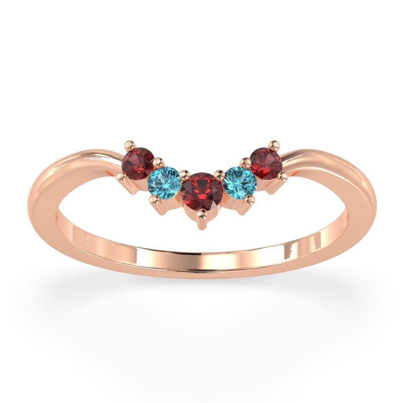 Curved Minimalist Wedding Pala Band