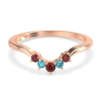 Curved Minimalist Wedding Pala Band