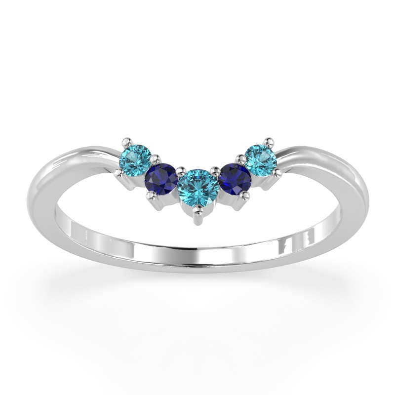 Curved Minimalist Wedding Pala Band