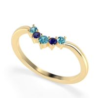 Curved Minimalist Wedding Pala Band