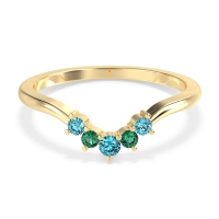 Curved Minimalist Wedding Pala Band