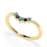 Curved Minimalist Wedding Pala Band