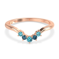 Curved Minimalist Wedding Pala Band