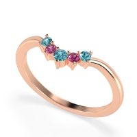 Curved Minimalist Wedding Pala Band