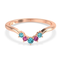 Curved Minimalist Wedding Pala Band