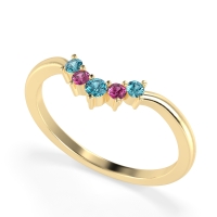 Curved Minimalist Wedding Pala Band