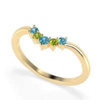 Curved Minimalist Wedding Pala Band