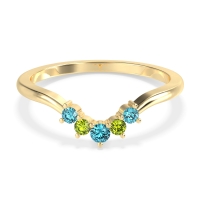 Curved Minimalist Wedding Pala Band