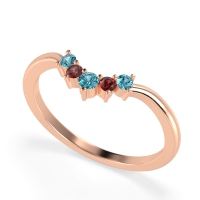 Curved Minimalist Wedding Pala Band