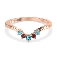 Curved Minimalist Wedding Pala Band