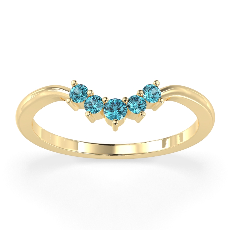 Curved Minimalist Wedding Pala Band