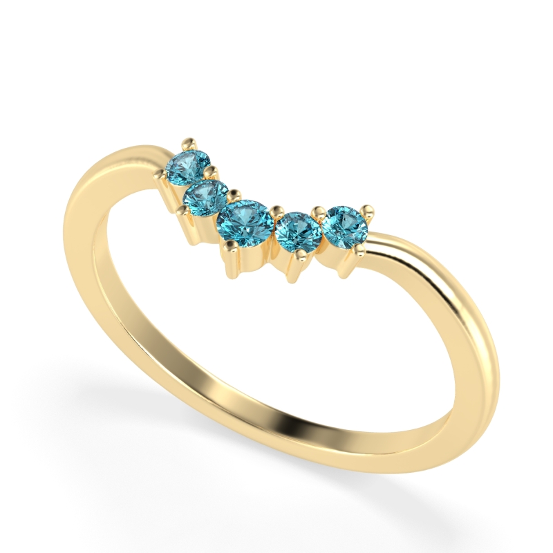 Curved Minimalist Wedding Pala Band