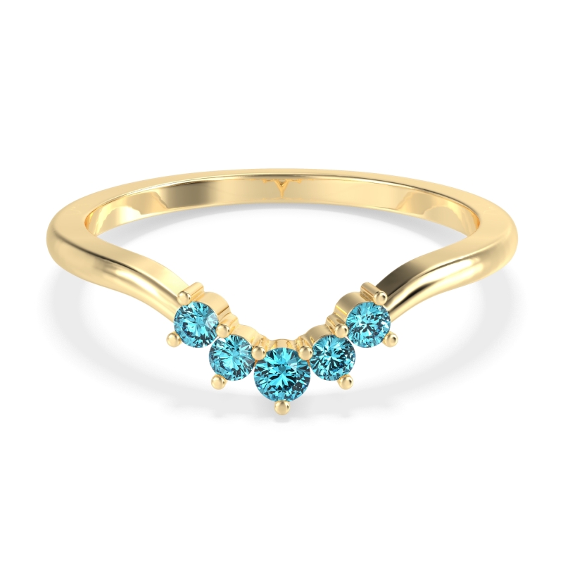 Curved Minimalist Wedding Pala Band