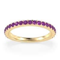 Three-Quarter Eternity Milgrain Akasa Band