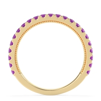 Three-Quarter Eternity Milgrain Akasa Band