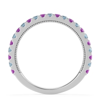 Three-Quarter Eternity Milgrain Akasa Band