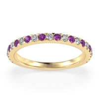 Three-Quarter Eternity Milgrain Akasa Band