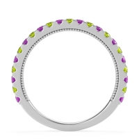 Three-Quarter Eternity Milgrain Akasa Band