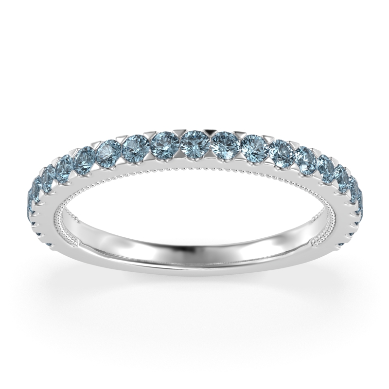 Three-Quarter Eternity Milgrain Akasa Band