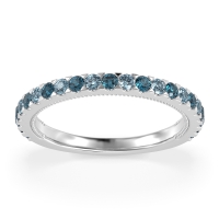 Three-Quarter Eternity Milgrain Akasa Band