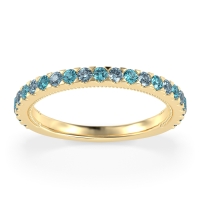 Three-Quarter Eternity Milgrain Akasa Band