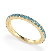 Three-Quarter Eternity Milgrain Akasa Band