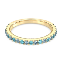 Three-Quarter Eternity Milgrain Akasa Band