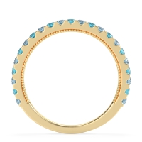 Three-Quarter Eternity Milgrain Akasa Band