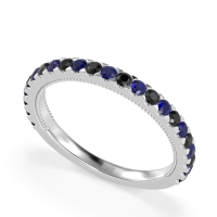 Three-Quarter Eternity Milgrain Akasa Band