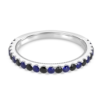 Three-Quarter Eternity Milgrain Akasa Band