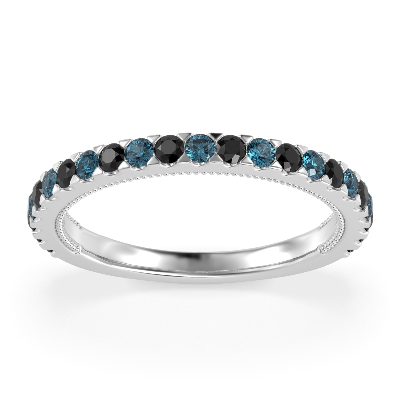 Three-Quarter Eternity Milgrain Akasa Band