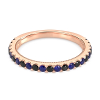 Three-Quarter Eternity Milgrain Akasa Band