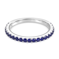 Three-Quarter Eternity Milgrain Akasa Band