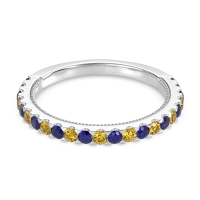 Three-Quarter Eternity Milgrain Akasa Band