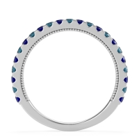 Three-Quarter Eternity Milgrain Akasa Band