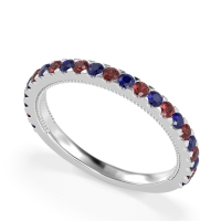 Three-Quarter Eternity Milgrain Akasa Band