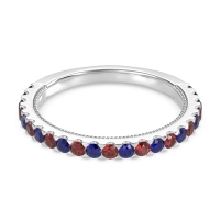 Three-Quarter Eternity Milgrain Akasa Band