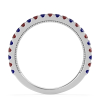 Three-Quarter Eternity Milgrain Akasa Band