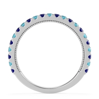 Three-Quarter Eternity Milgrain Akasa Band