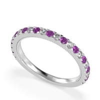 Three-Quarter Eternity Milgrain Akasa Band