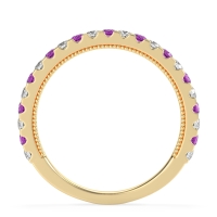 Three-Quarter Eternity Milgrain Akasa Band