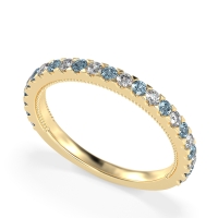 Three-Quarter Eternity Milgrain Akasa Band